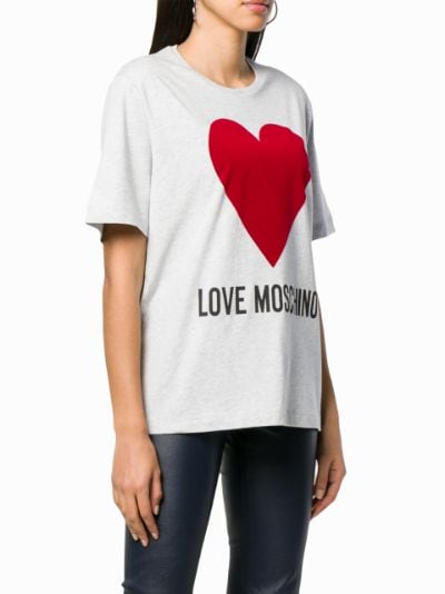 heart print T-shirt | Love Moschino | Eraldo.com