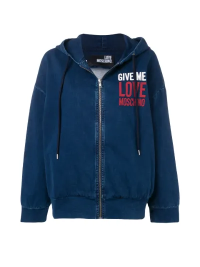 Love good Moschino hooded jacket