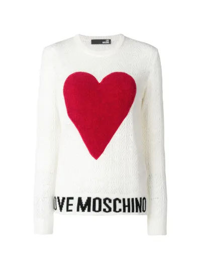 Moschino shop heart sweater