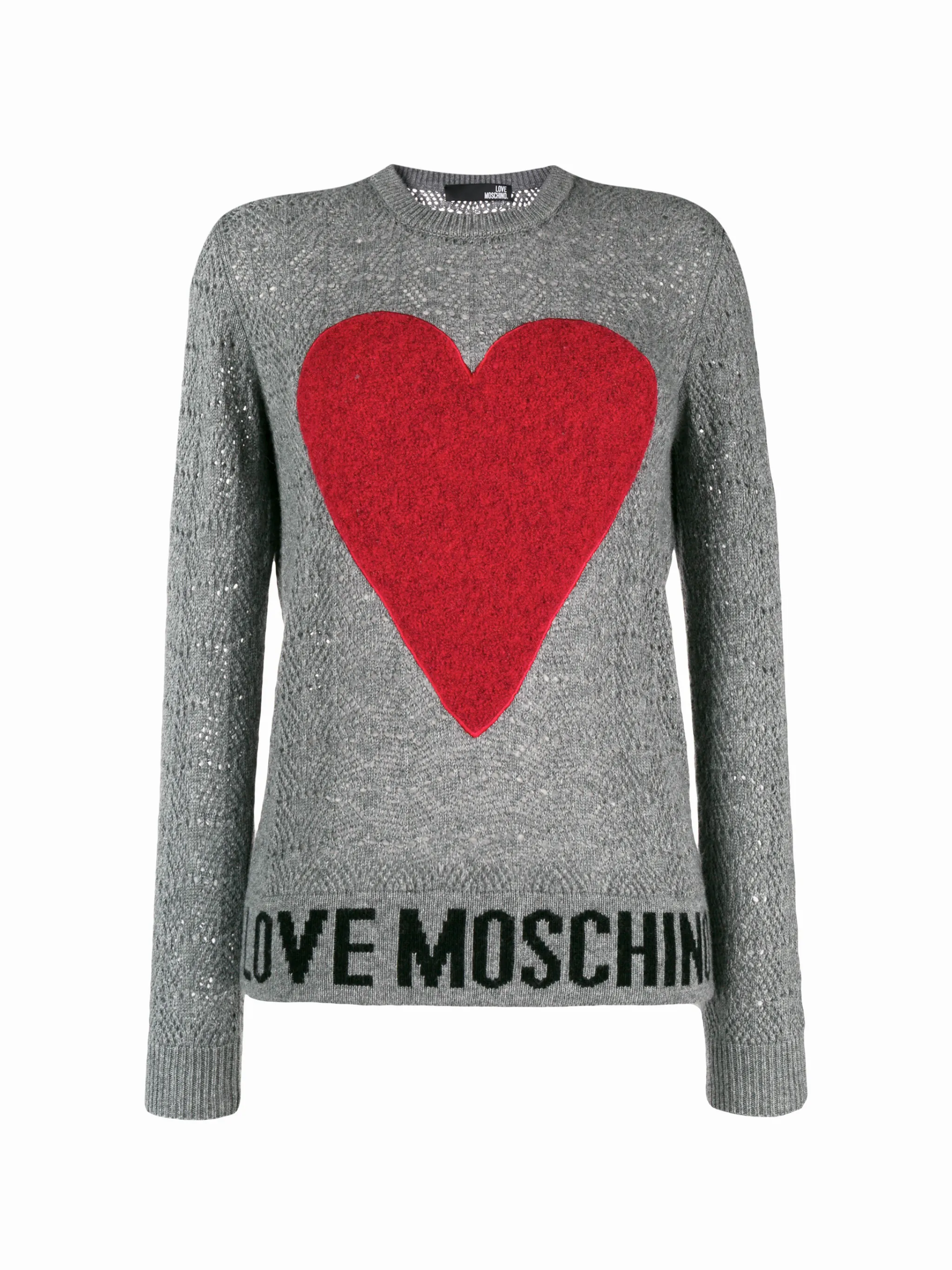 Love Moschino logo heart embroidered sweater Eraldo FR