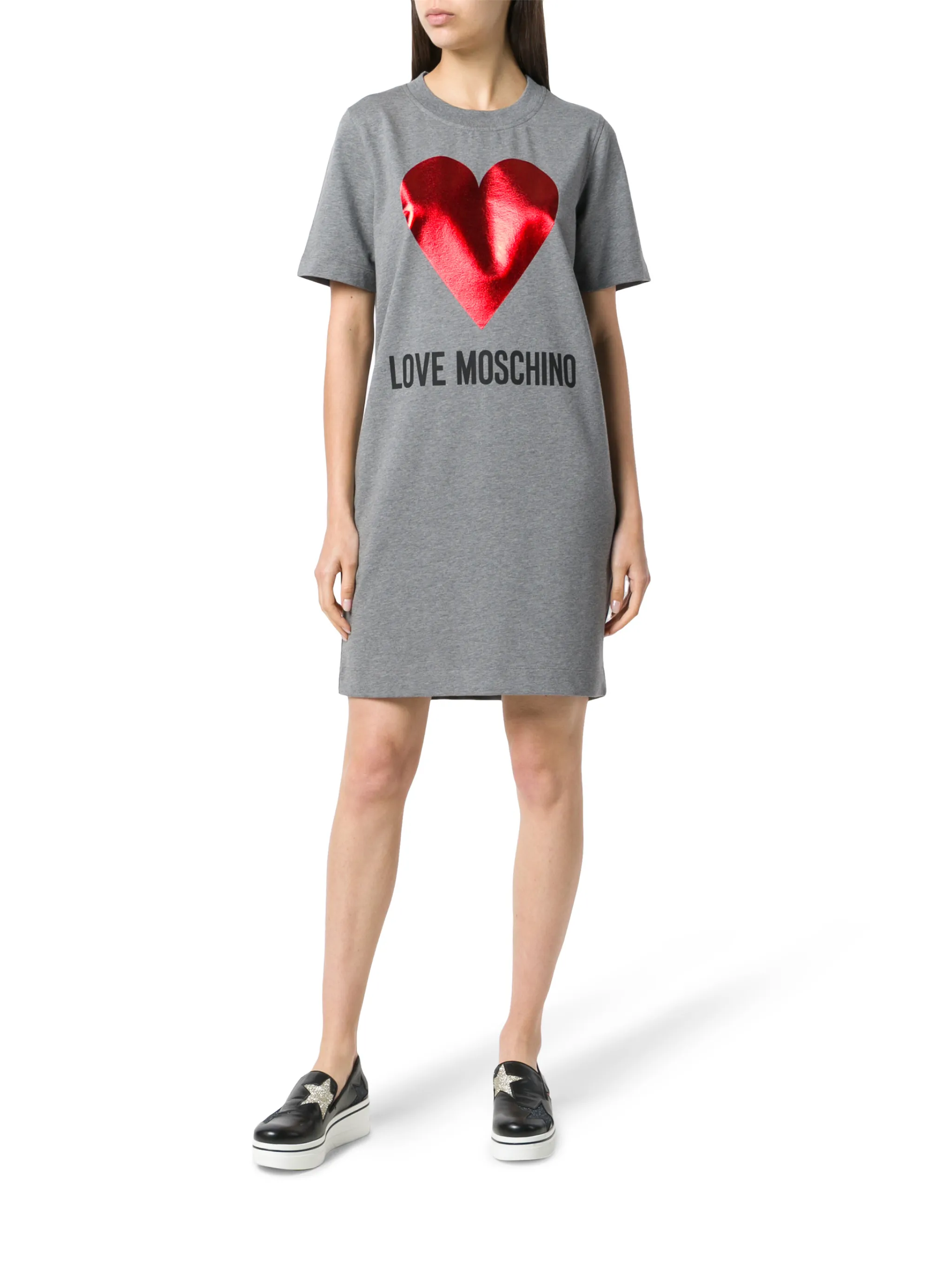 Love Mochino Rainbow newest Logo T-Shirt Fitted Dress