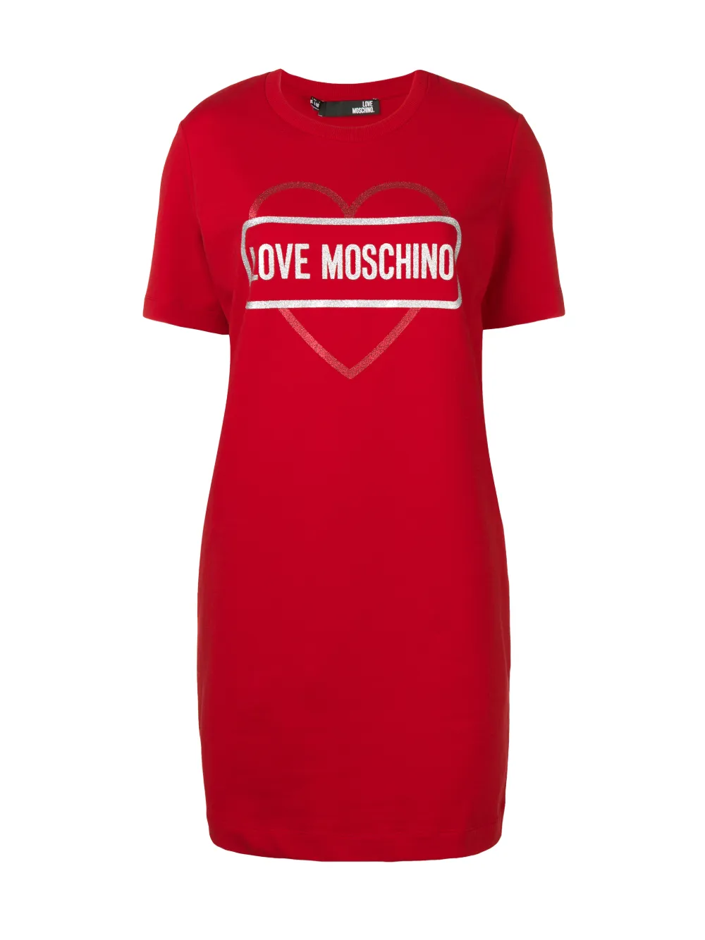 Moschino logo dress best sale