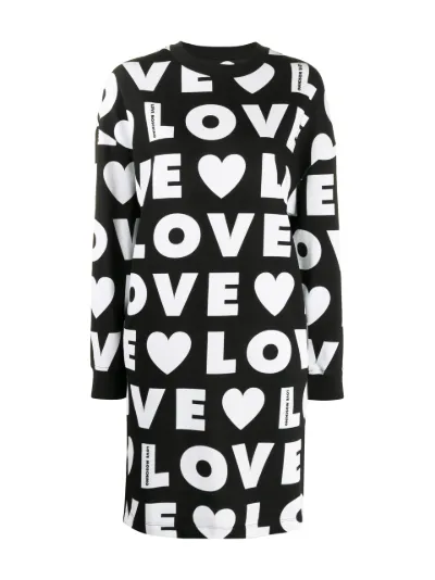 repeat logo jumper dress | Love 