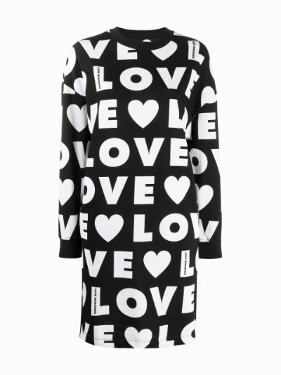 Repeat Logo Jumper Dress Love Moschino Eraldo Com