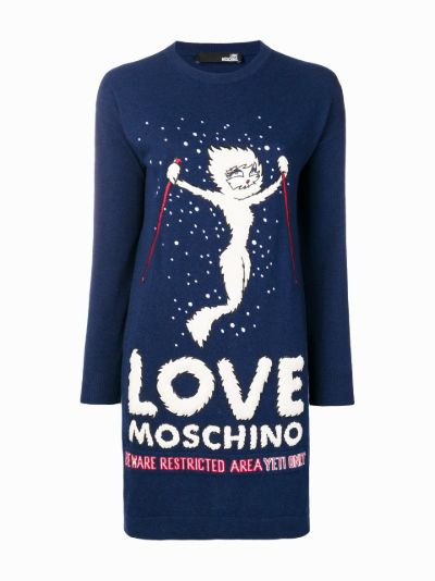 Love moschino sweater on sale dress