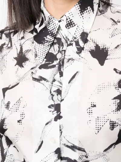 floral-print long-sleeve shirt | Low 