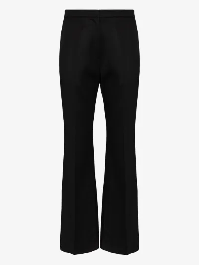 flared trousers with slits