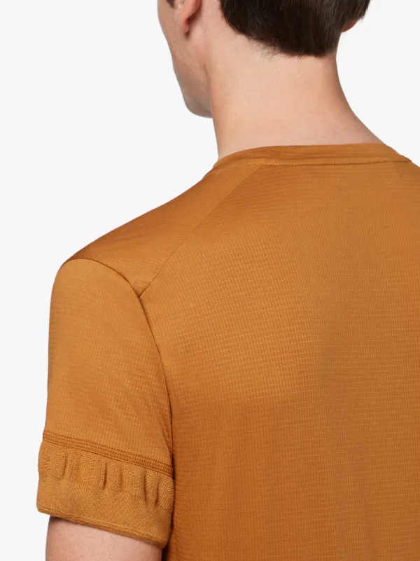 Orange Cotton 0003 Crew Neck T-Shirt