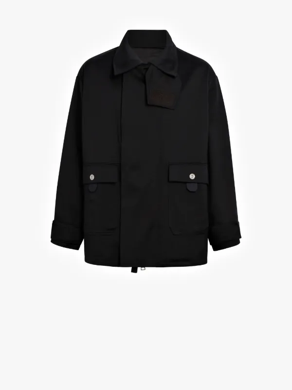 Black Cotton 0004 Fireman Coat