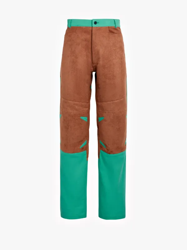 Chestnut & Turquoise 0004 Technical Trousers