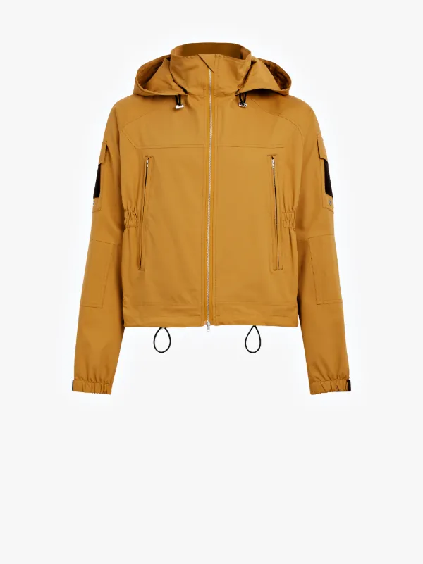 mustard jacket with hood