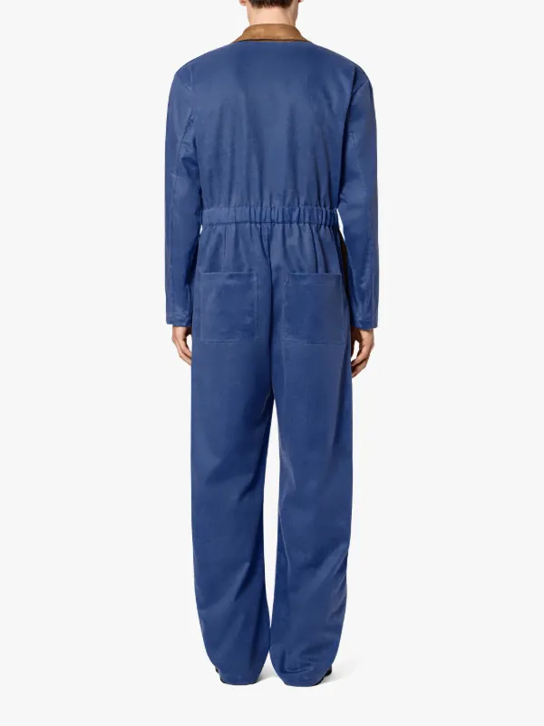 Placid Blue Waxed Cotton 0004 Jumpsuit