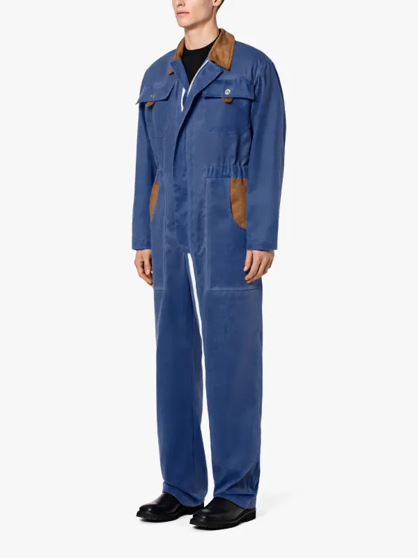 Placid Blue Waxed Cotton 0004 Jumpsuit