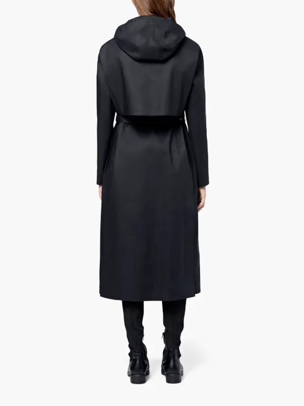 1017 ALYX 9SM Black Bonded Cotton Hooded Coat