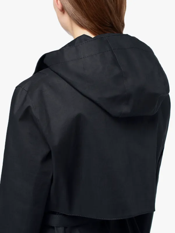 1017 ALYX 9SM Black Bonded Cotton Hooded Coat