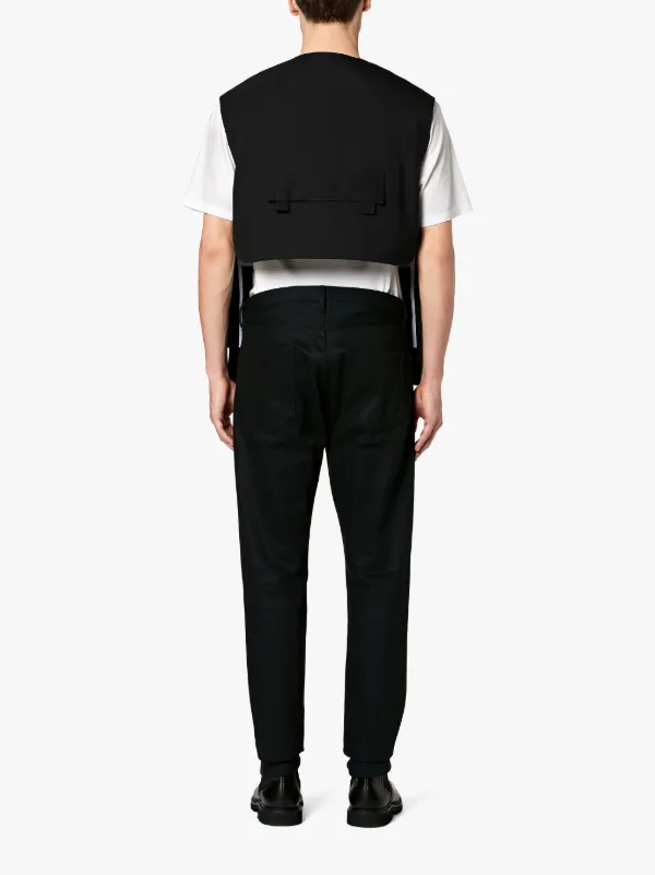 1017 ALYX 9SM black bonded wool vest | Mackintosh