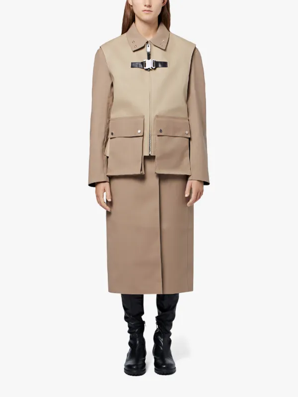 1017 ALYX 9SM Fawn Bonded Cotton Formal Coat | Mackintosh