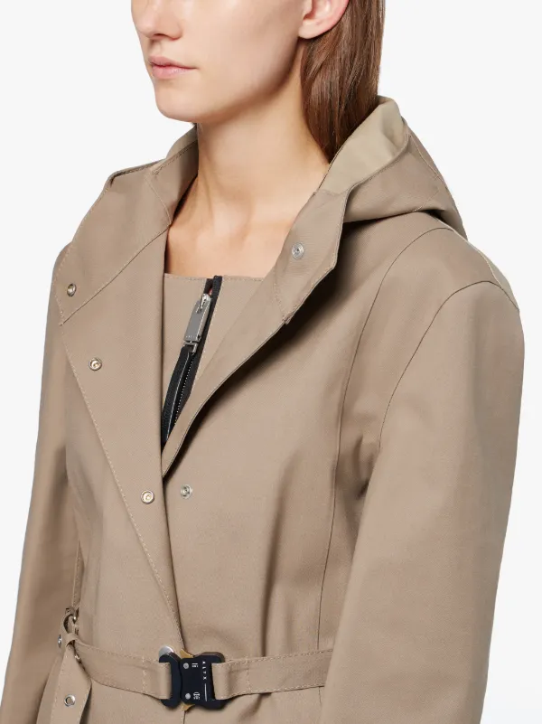 1017 ALYX 9SM Fawn Bonded Cotton Hooded Coat 