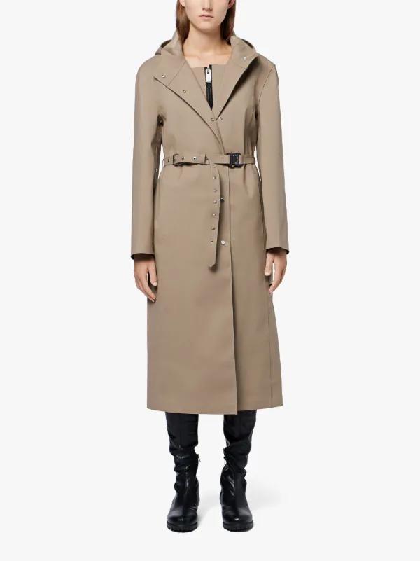 1017 ALYX 9SM Fawn Bonded Cotton Treated Hooded Coat 