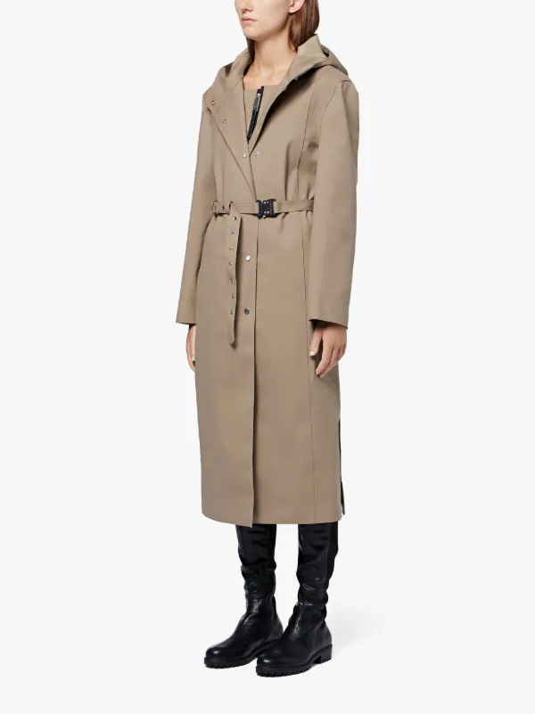 1017 ALYX 9SM Fawn Bonded Cotton Treated Hooded Coat 