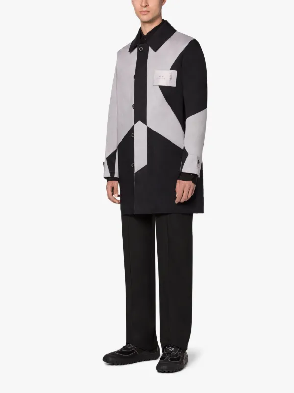 A-COLD-WALL* | Grey & Black RAINTEC Cotton Short Coat