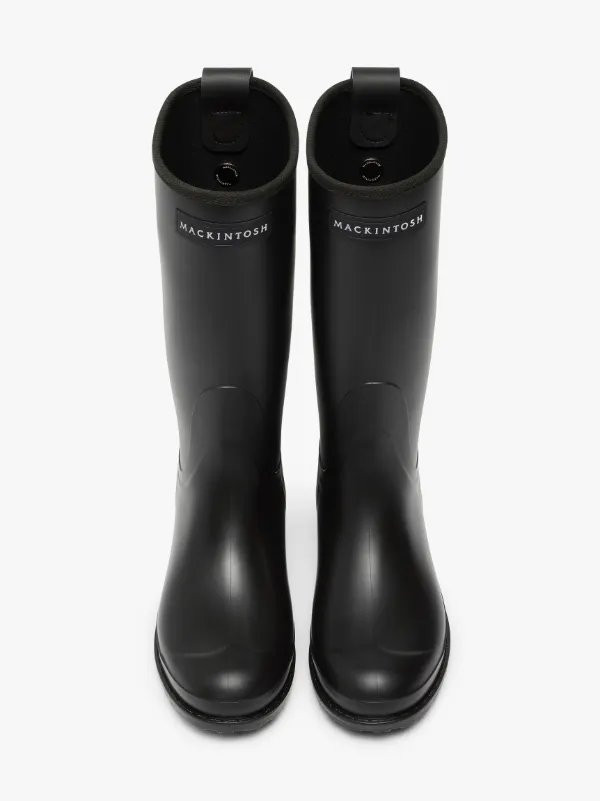 short black wellington boots