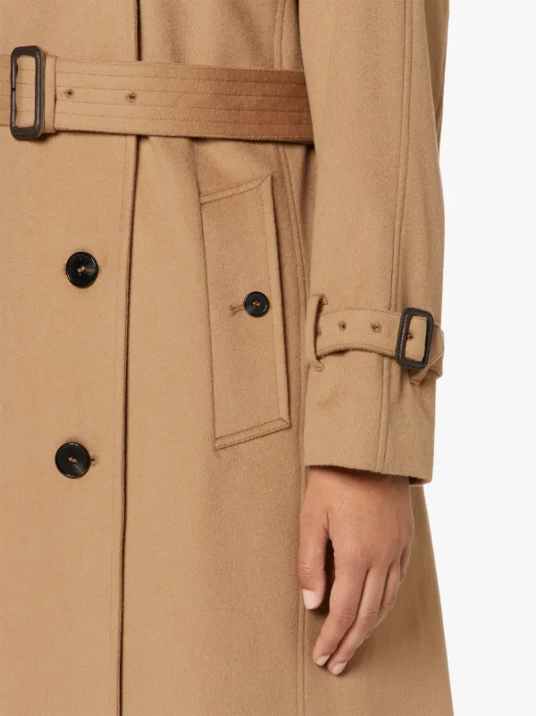 Camel wool hot sale trench coat