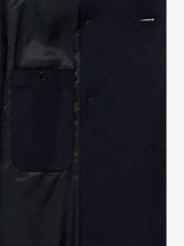 ALLY Navy Storm System Wool Trench Coat | LMT-003 | Mackintosh