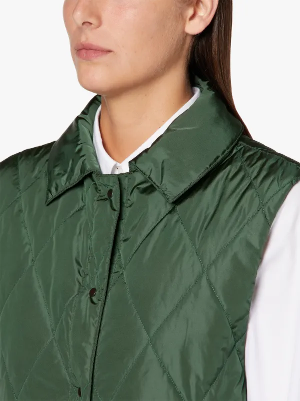 ANNABEL Green Nylon Liner Vest | LQV-005