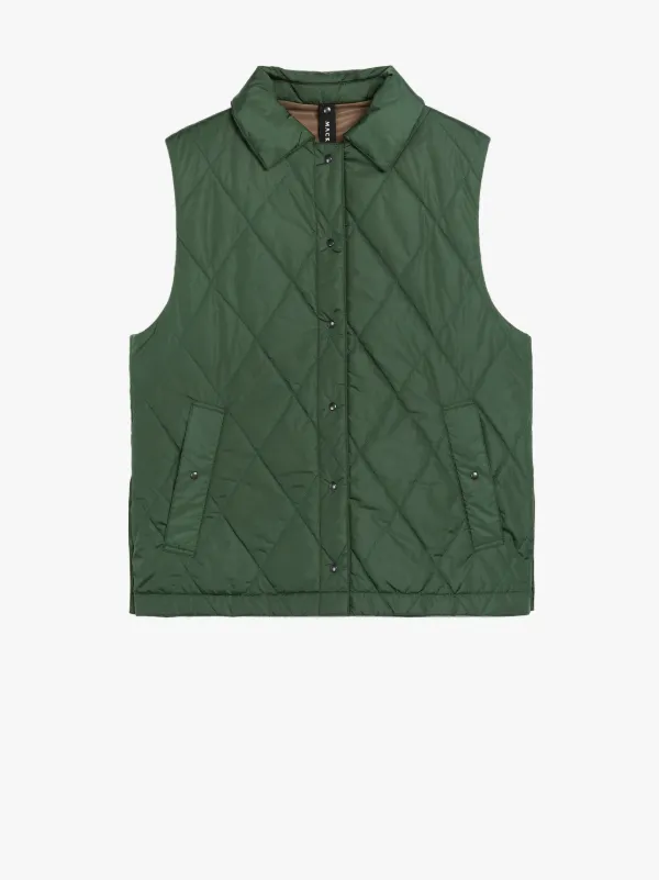 ANNABEL Green Nylon Liner Vest | LQV-005