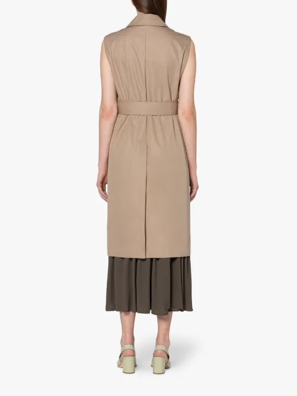 APLINA Sand Sleeveless Trench Coat | LMT-015