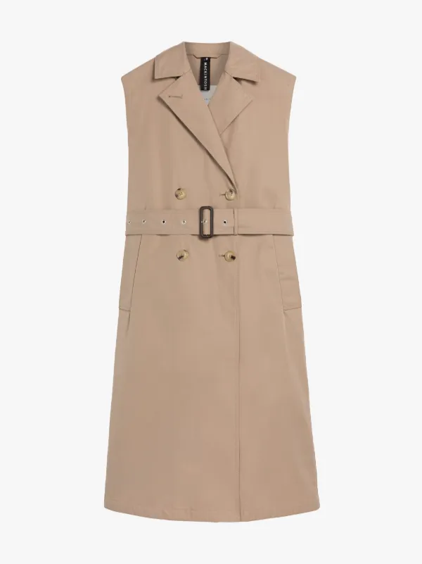 APLINA Sand Sleeveless Trench Coat | LMT-015
