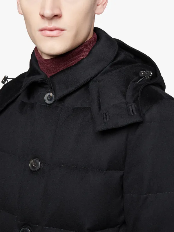 AUCHAVAN Black Storm System Wool Down Jacket | GD-001