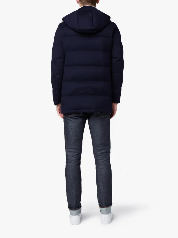 AUCHAVAN Navy Storm System Wool Down Jacket | GD-001