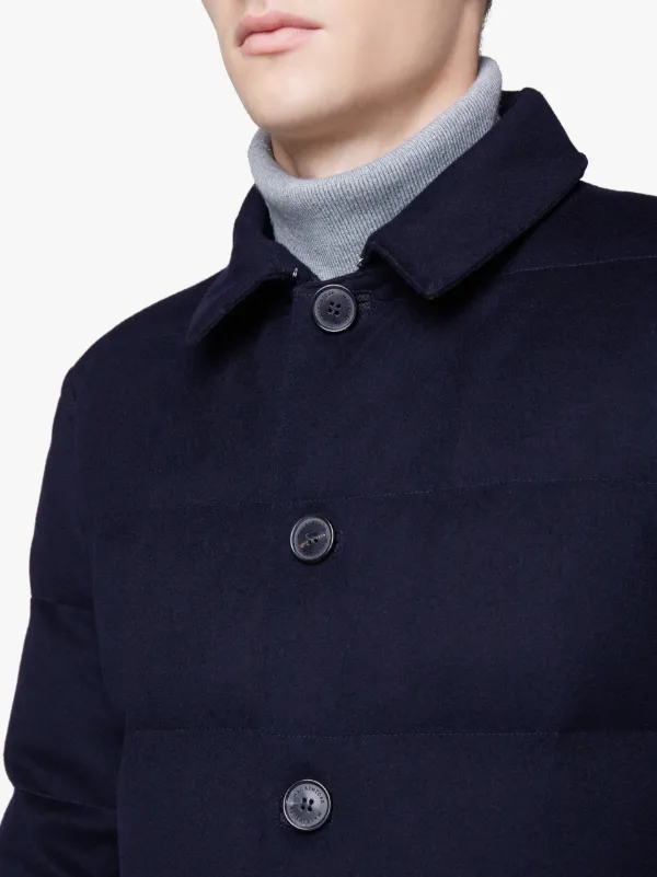 AUCHAVAN Navy Storm System Wool Down Jacket | GD-001