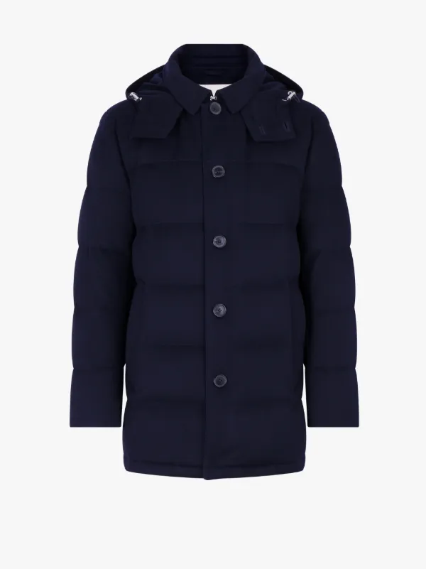 AUCHAVAN Navy Storm System Wool Down Jacket | GD-001