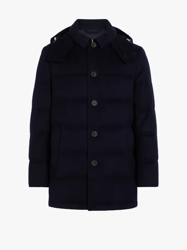 AUCHAVAN Navy Storm System Wool Down Jacket | GD-001