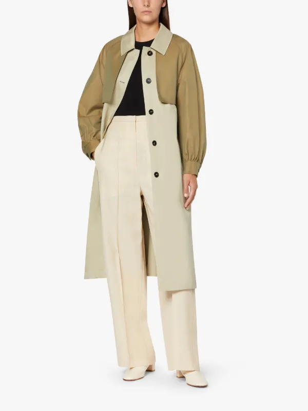 AYLA Sand Cotton Trench Coat | LMT-004