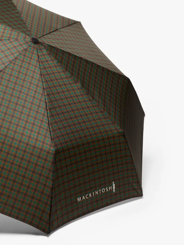 AYR Brown Check Automatic Telescopic Umbrella | ACC-027