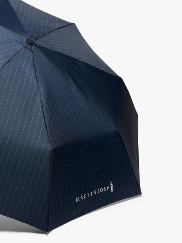 AYR Navy Pinstripe Automatic Telescopic Umbrella | ACC-027