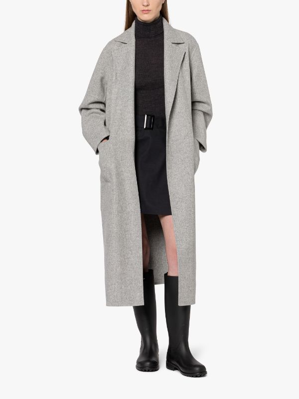 Heather grey wool coat best sale