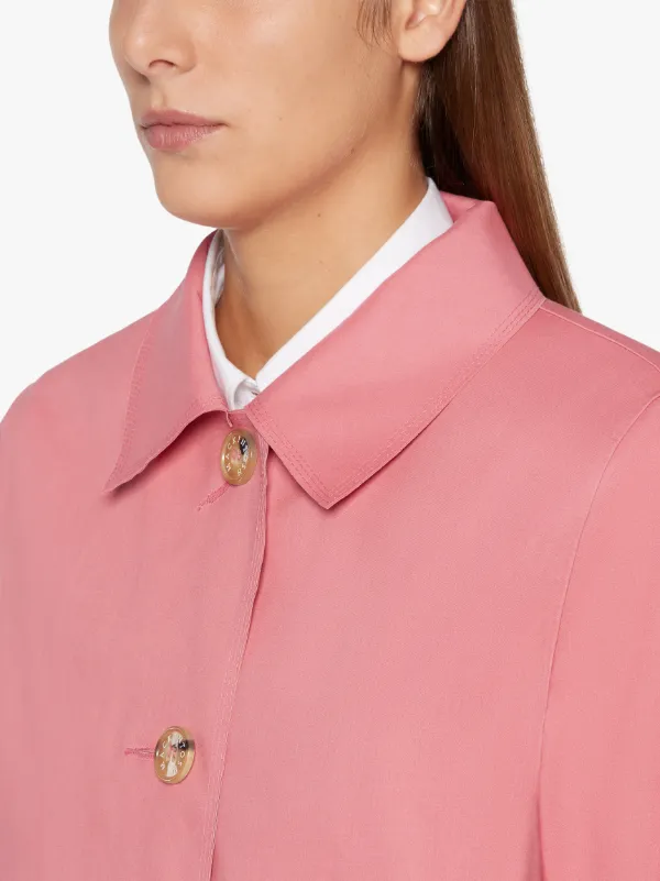 BANTON Fawn Raw Edge Bonded Cotton Coat | LR-1022