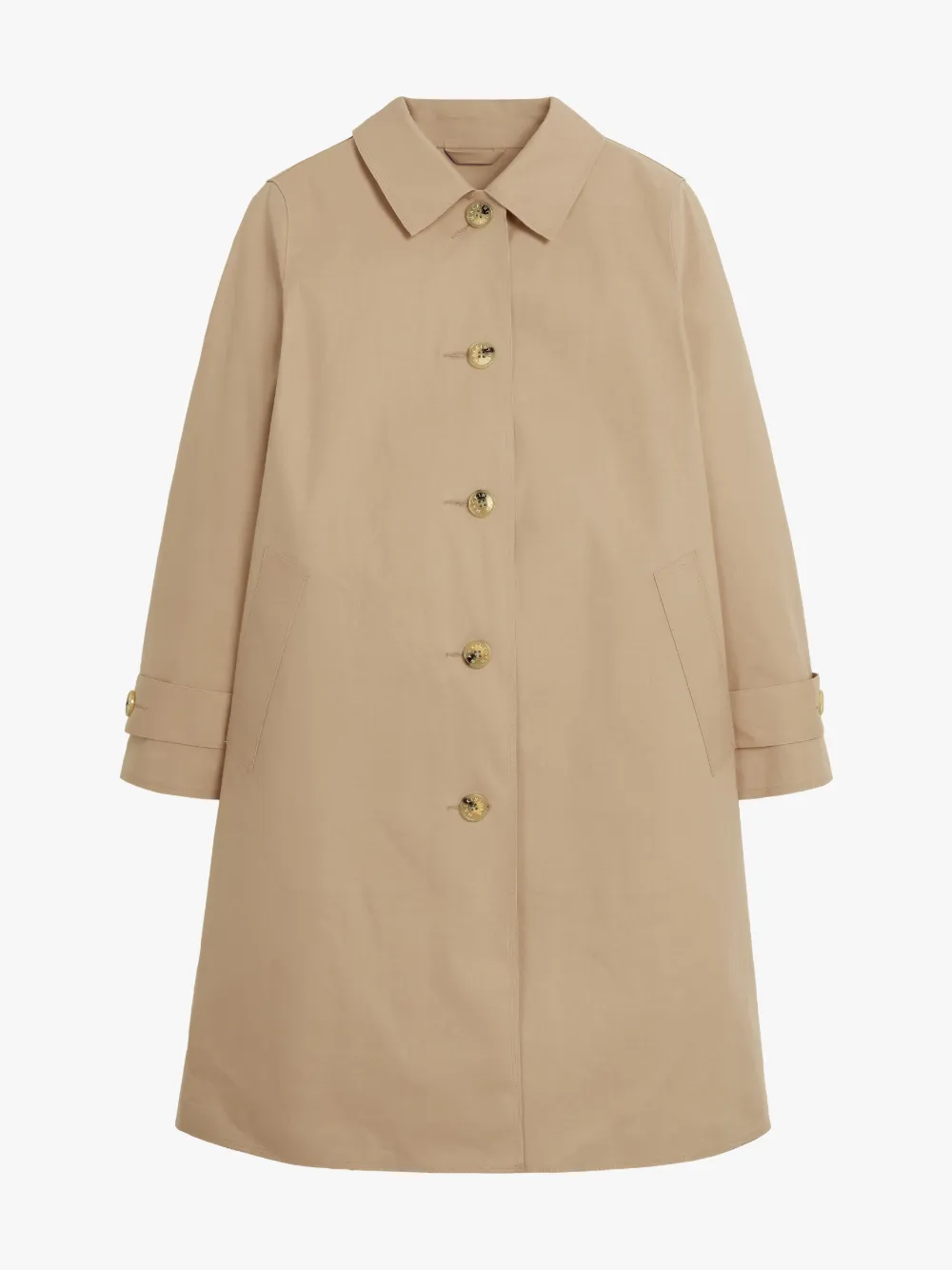 BANTON Fawn Raw Edge Bonded Cotton Coat | LR-1022 | Mackintosh