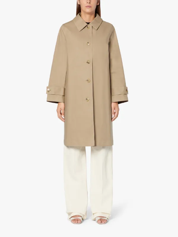 BANTON Fawn Raw Edge Bonded Cotton Coat | LR-1022