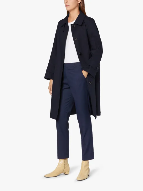 BANTON Navy RAINTEC Cotton Coat | LM-1057B