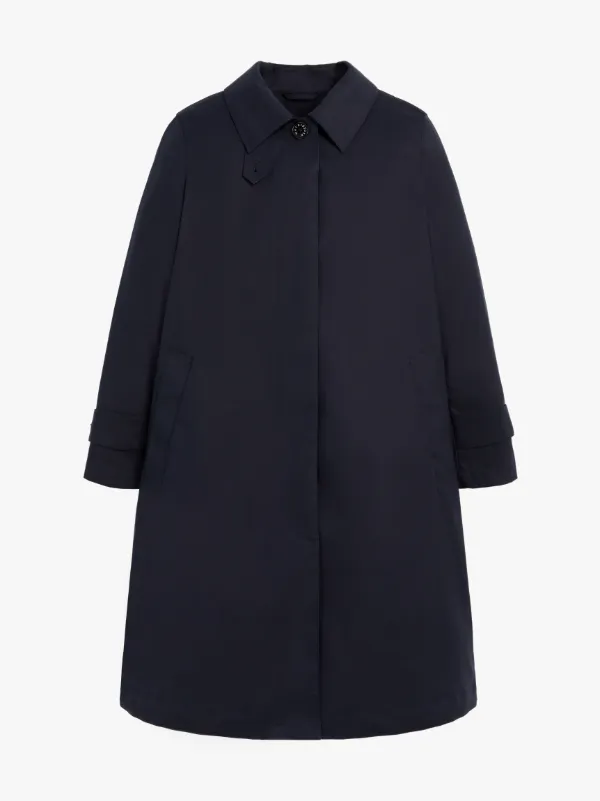 BANTON Navy RAINTEC Cotton Coat | LM-1057B | Mackintosh