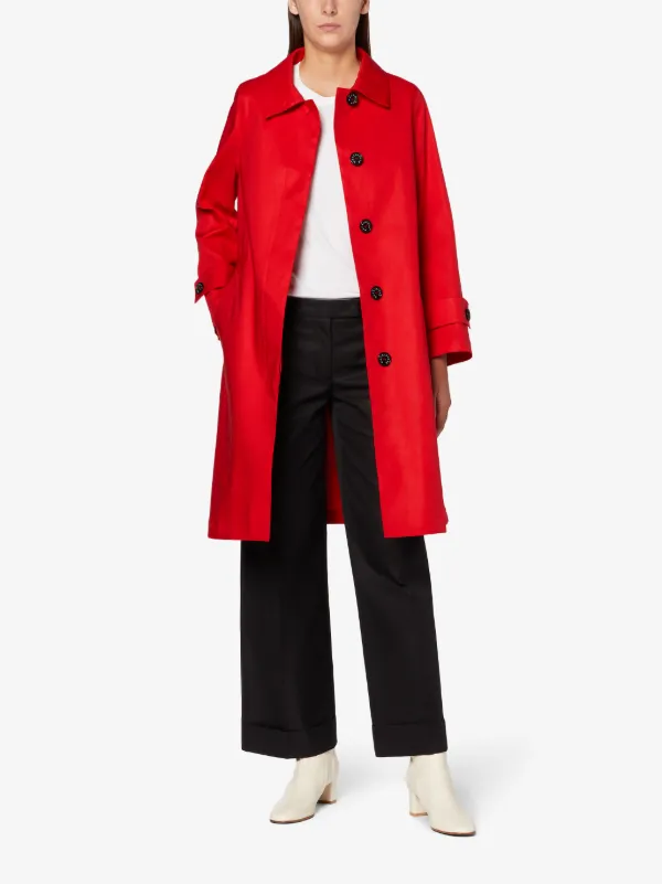 BANTON Red RAINTEC Cotton Coat | LM-1057B