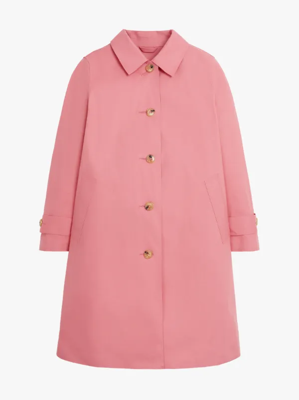 BANTON Tea Rose Raw Edge Bonded Cotton Coat | LR-1022