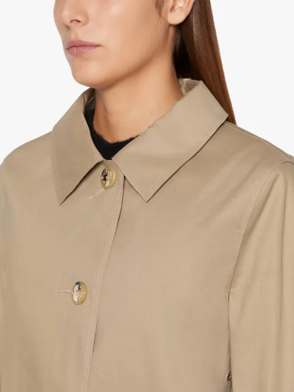 BANTON Tea Rose Raw Edge Bonded Cotton Coat | LR-1022