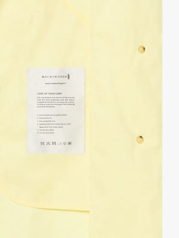 BANTON Yellow RAINTEC Cotton Coat | LM-1057B